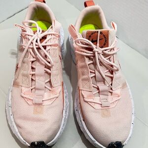 Nike Pink Athletic Sneakers with Orange Accents